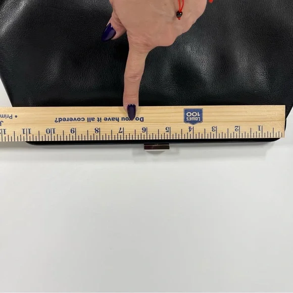 Rosie Pope Maternity Soft Black Leather Diaper Clutch - Picture 15 of 15